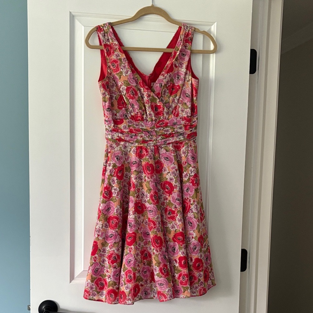 Vibrant Floral Midi Dress